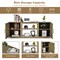 Costway 58'' TV Stand Entertainment Console Center W/ 2 Cabinets for 65'' TV Natural\Black\Walnut